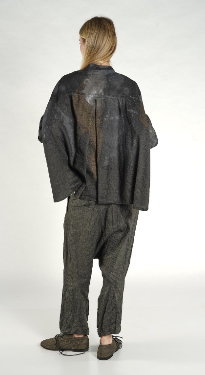 Rundholz Dip Bluse – Bild 3