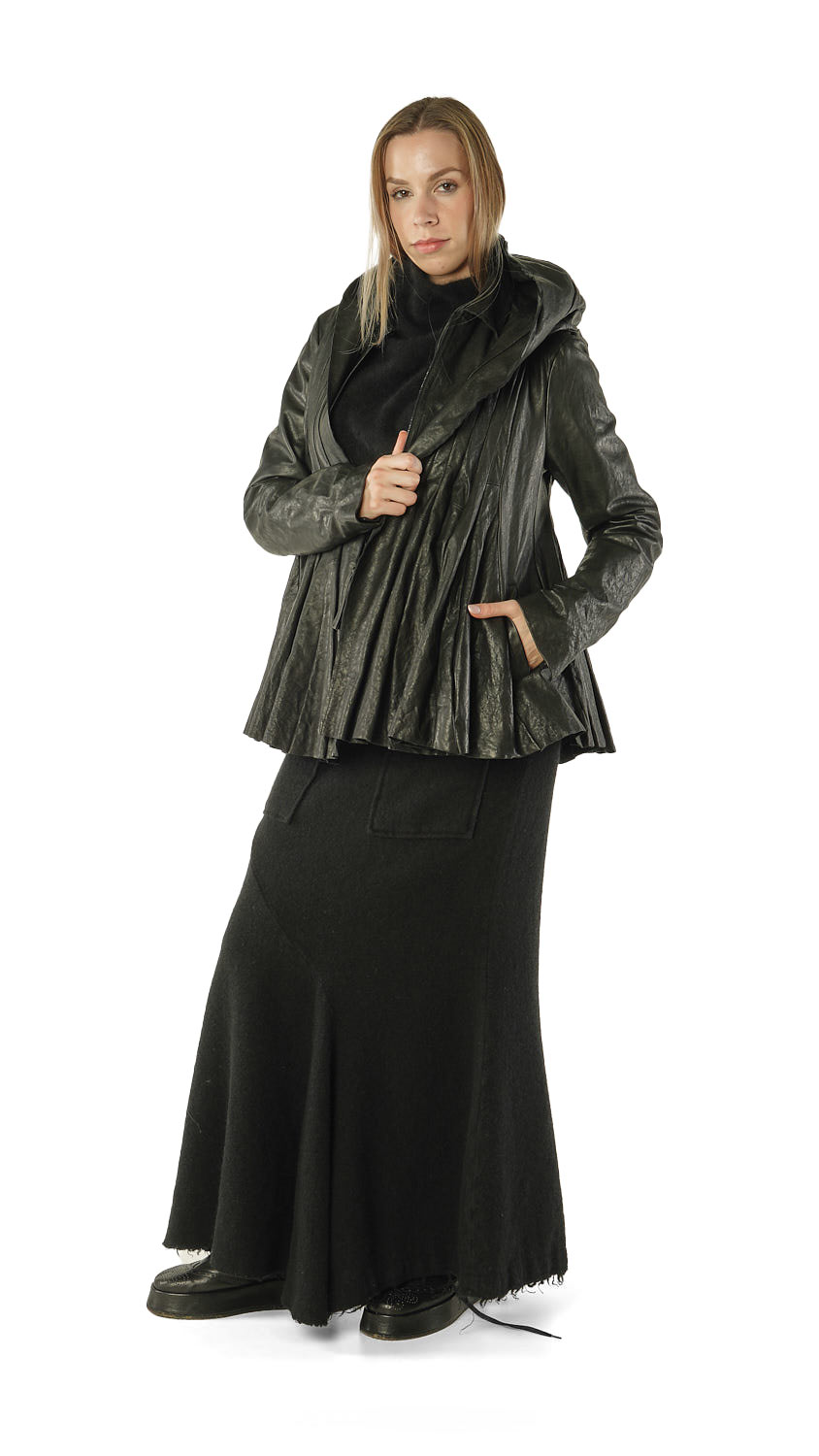 Rundholz Lederjacke