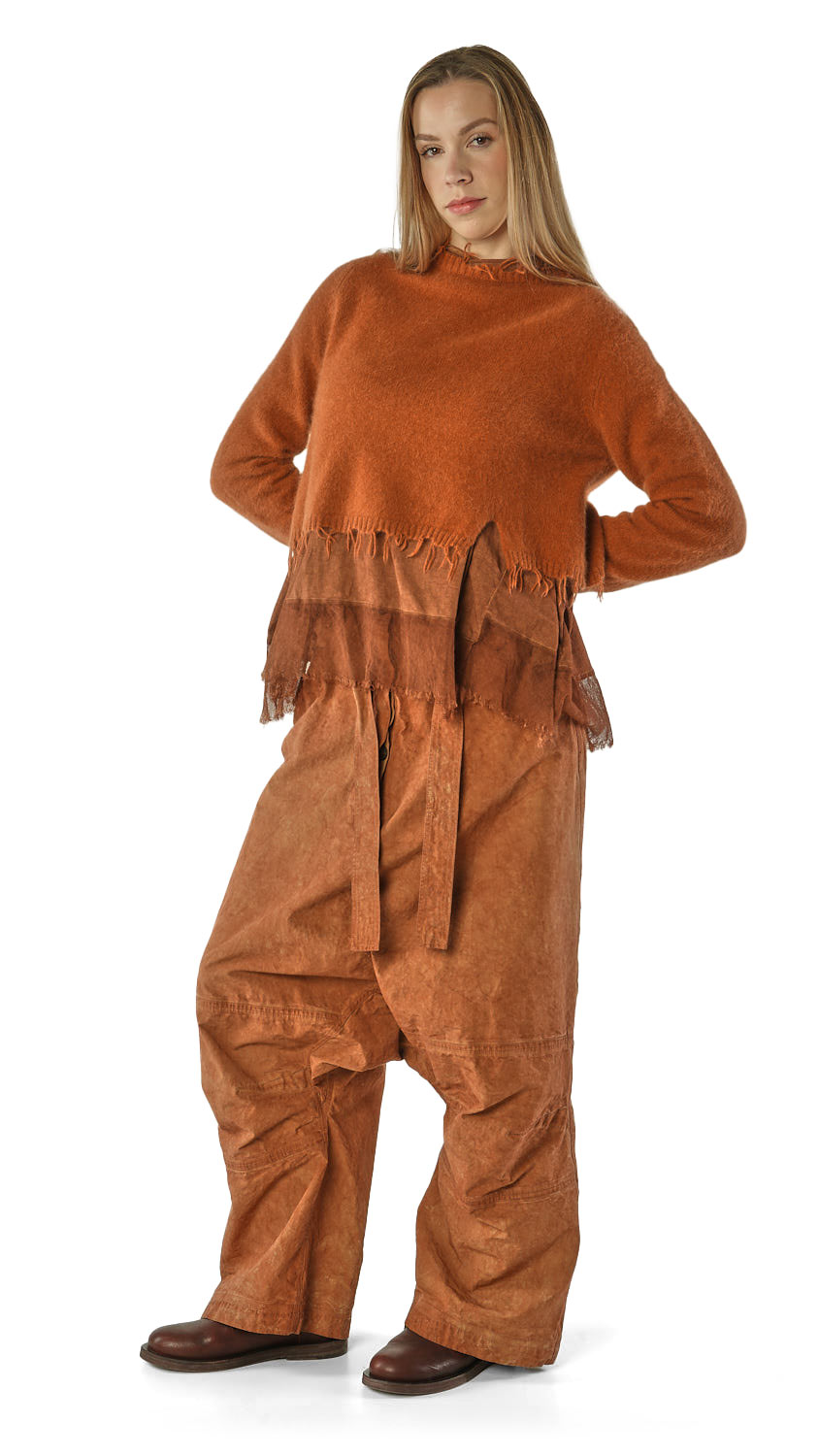 Rundholz Dip Pullover schwarz !